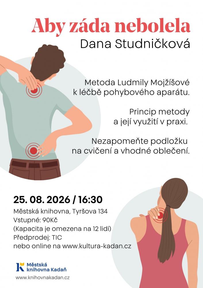 Aby záda nebolela - Dana Studničková